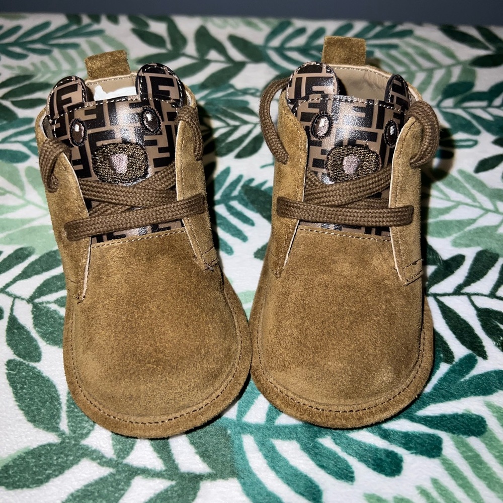 Authentic Fendi baby bootie bucks